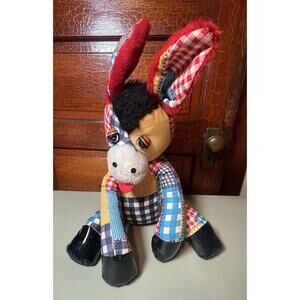 Vintage Knickerbocker Animals Of Distinction Patchwork Donkey 1960’s - See Pics